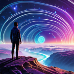 **Prompt 1: The Navigator of Tomorrow**
    Conceptual digital art. A lone, abstract figure stands on a high vantage point, looking out over a vast, unfolding landscape of multiple, diverging future paths. The figure holds a glowing, data-infused compass or a tablet displaying complex projections, symbolizing foresight and strategic navigation through uncertainty. The sky above is a swirling blend of clear, hopeful possibilities and subtle, turbulent areas representing unforeseen challenges. Light rays emanate from the figure, connecting to the various potential futures, indicating proactive shaping. The overall atmosphere is one of hopeful control and informed decision-making. Colors: deep blues, vibrant purples, emerald greens, with iridescent light trails. Highly detailed, 8k.
