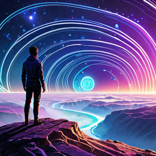 **Prompt 1: The Navigator of Tomorrow**
    Conceptual digital art. A lone, abstract figure stands on a high vantage point, looking out over a vast, unfolding landscape of multiple, diverging future paths. The figure holds a glowing, data-infused compass or a tablet displaying complex projections, symbolizing foresight and strategic navigation through uncertainty. The sky above is a swirling blend of clear, hopeful possibilities and subtle, turbulent areas representing unforeseen challenges. Light rays emanate from the figure, connecting to the various potential futures, indicating proactive shaping. The overall atmosphere is one of hopeful control and informed decision-making. Colors: deep blues, vibrant purples, emerald greens, with iridescent light trails. Highly detailed, 8k.