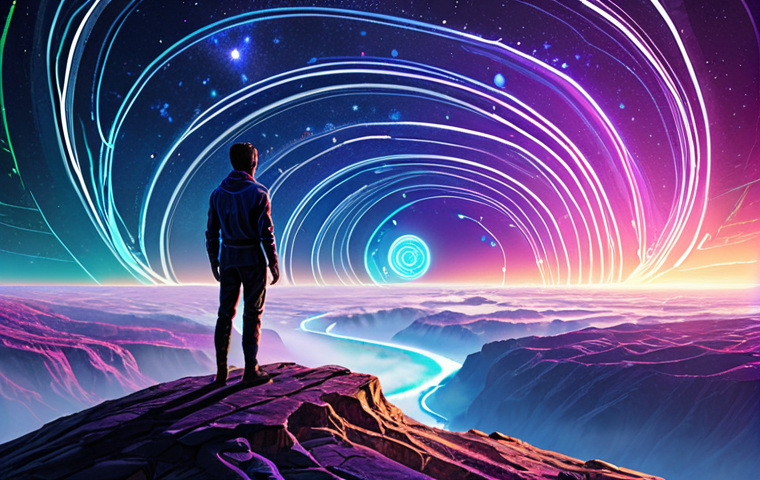 **Prompt 1: The Navigator of Tomorrow**
    Conceptual digital art. A lone, abstract figure stands on a high vantage point, looking out over a vast, unfolding landscape of multiple, diverging future paths. The figure holds a glowing, data-infused compass or a tablet displaying complex projections, symbolizing foresight and strategic navigation through uncertainty. The sky above is a swirling blend of clear, hopeful possibilities and subtle, turbulent areas representing unforeseen challenges. Light rays emanate from the figure, connecting to the various potential futures, indicating proactive shaping. The overall atmosphere is one of hopeful control and informed decision-making. Colors: deep blues, vibrant purples, emerald greens, with iridescent light trails. Highly detailed, 8k.